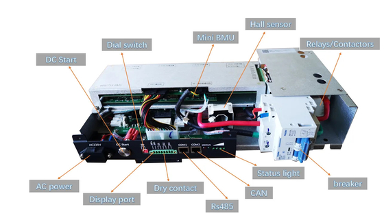 نظام إدارة بطارية الليثيوم 60S 50A Master Slave BMS 192V BMS لحزمة بطارية lifepo4 UPS BESS