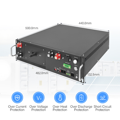 GCE 125A BMS عالية الجهد مع إمدادات الطاقة المزدوجة DC / AC Master BMS مع سلك BMU لـ BESS أو UPS