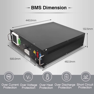 نظام GCE BMS لإدارة البطارية 120S 384V 125A مع بروتوكول CAN BUS RS48S