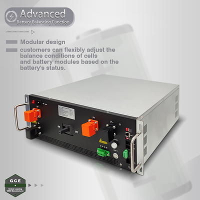 GCE BMS 768V 125A 4U Master BMS الجهد العالي الليثيوم الموازنة السلبية 19 بوصة BMS لحماية موصلات الاتصالات UPS