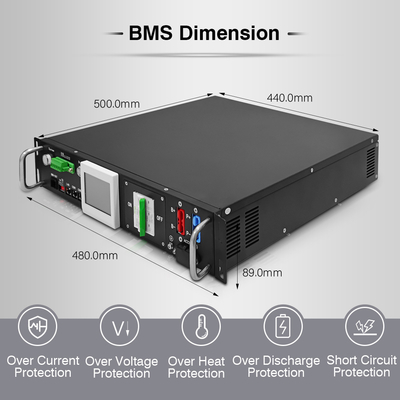 RS485 نظام إدارة بطارية الليثيوم Bms 90S 288V 50A مع 12S 15S 16S 24S BMU