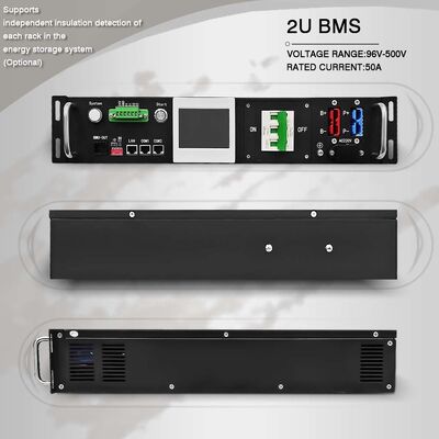 وحدة مراقبة خلايا الجهد العالي العبيد BMU 2U 19 بوصة LiFePO4 BESS ESS CAN RS485 BMS الموازنة السلبية النشطة