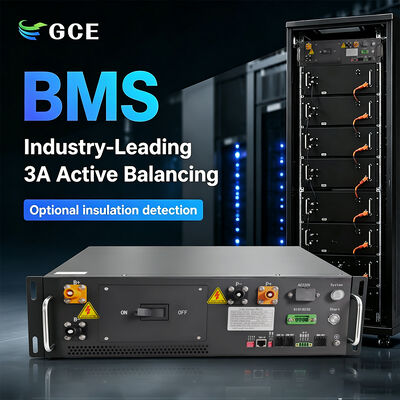 نظام إدارة البطارية (BMS) عالي الجهد للتركيب في الرفوف 3U بقدرة 176S و563.2 فولت و125 أمبير لتخزين الطاقة الشمسية الكهروضوئية، والنسخ الاحتياطي لأنظمة UPS، والشبكات الصغيرة – يدعم التشغيل على التوازي، وواجهة HMI خارجية، ومنافذ RS485/CAN/Ethernet، ومعتمد بشهادة CE