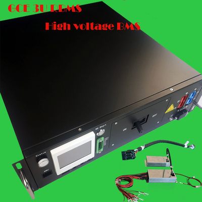 384V 125A Bms الجهد العالي مع صندوق 3U 3.5 بوصة عرض Rs485 CAN الاتصال